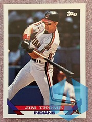1993 Topps #603 Jim Thome Cleveland Indians
